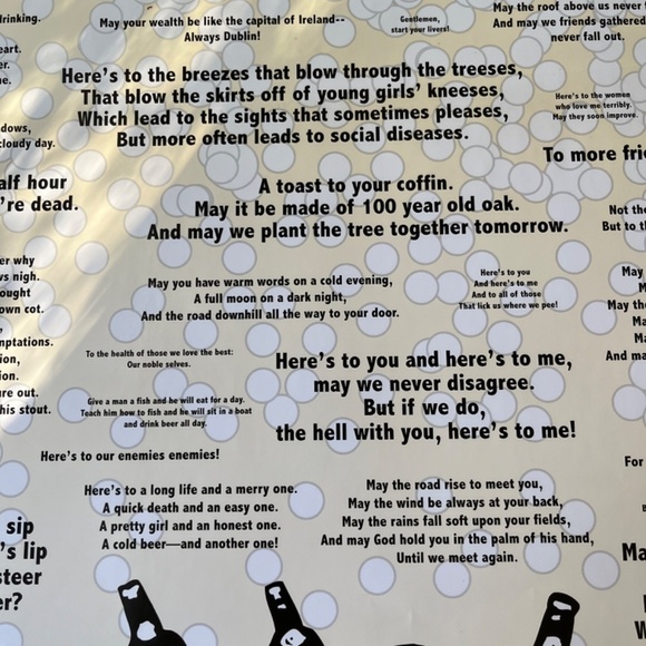 Drinking Toasts Large Poster College Collection Wall Room Decor, Size 24x36 - Picture 6 of 8